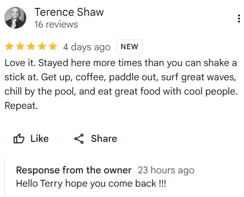 Guest review K59 Surf Resort